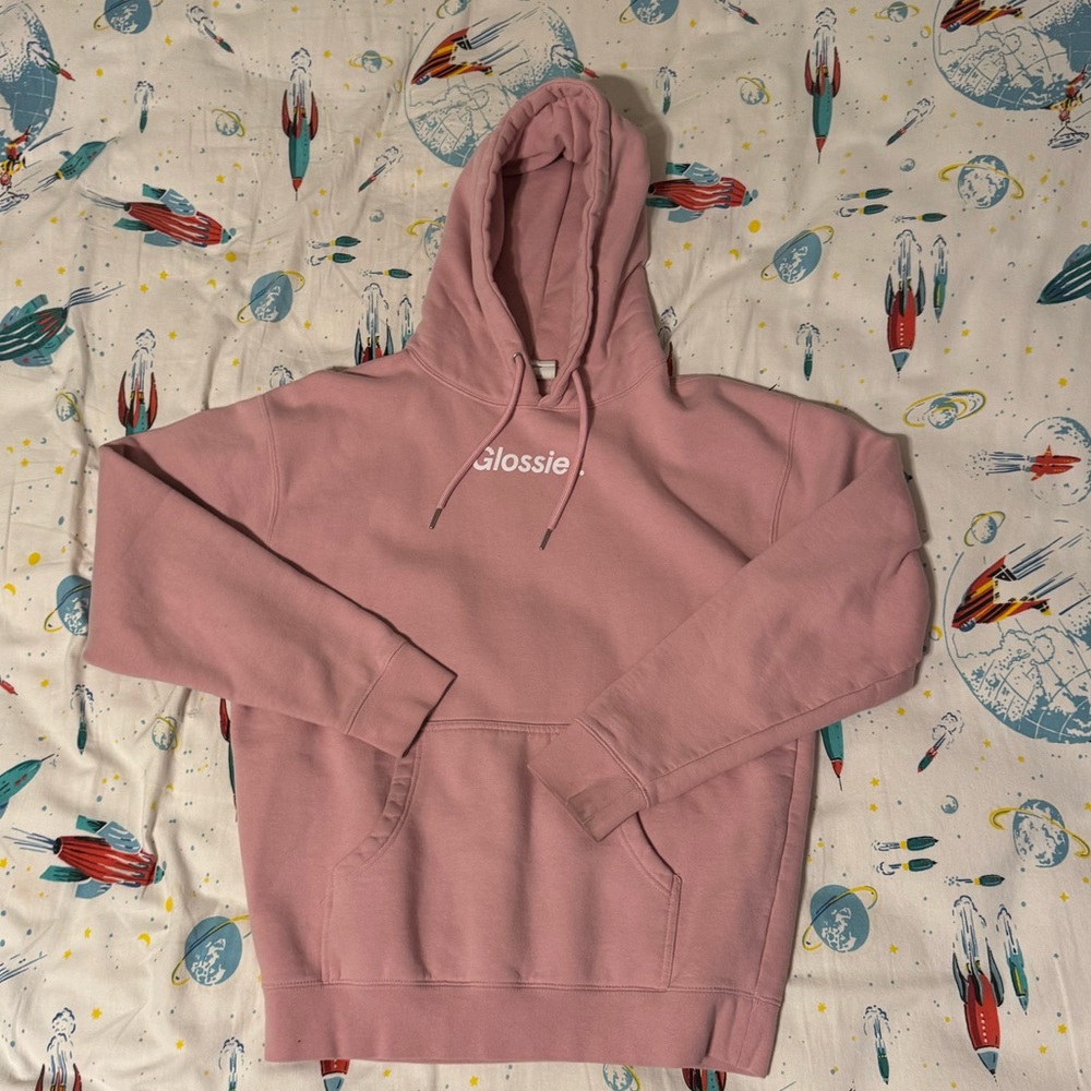 Glossier Dusty Pink Hoodie